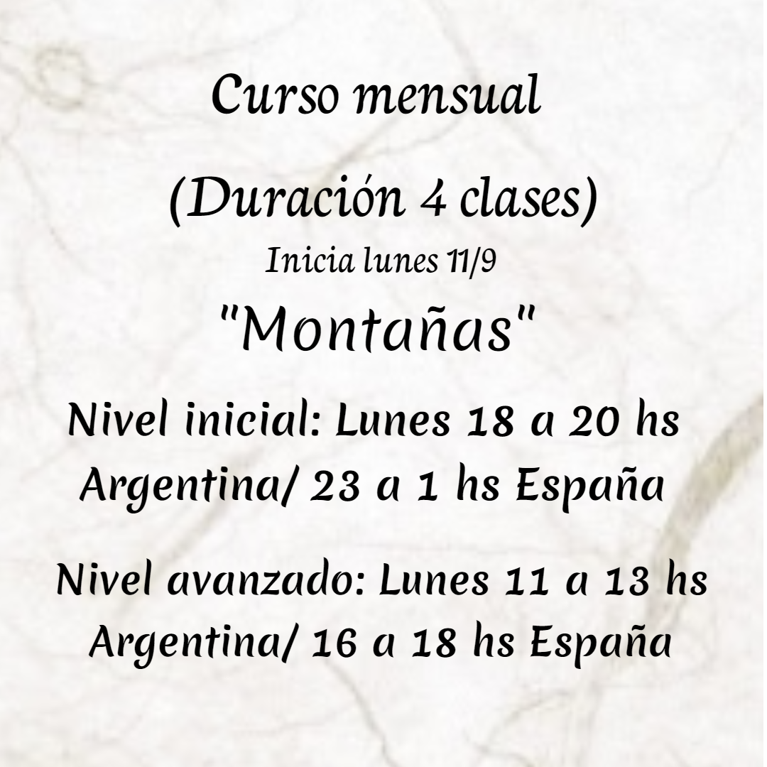 Pintura sumi-e de una montaña