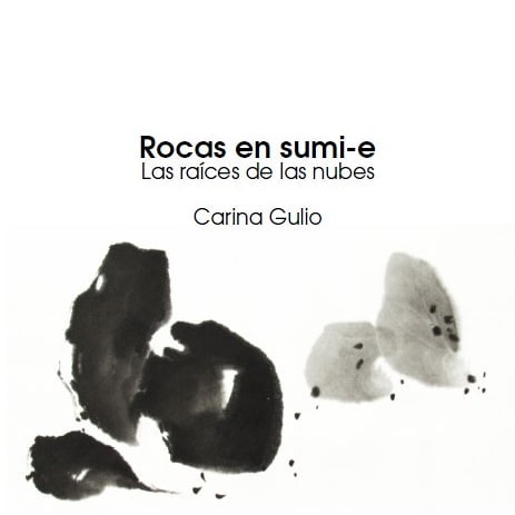 Pintura sumi-e de rocas