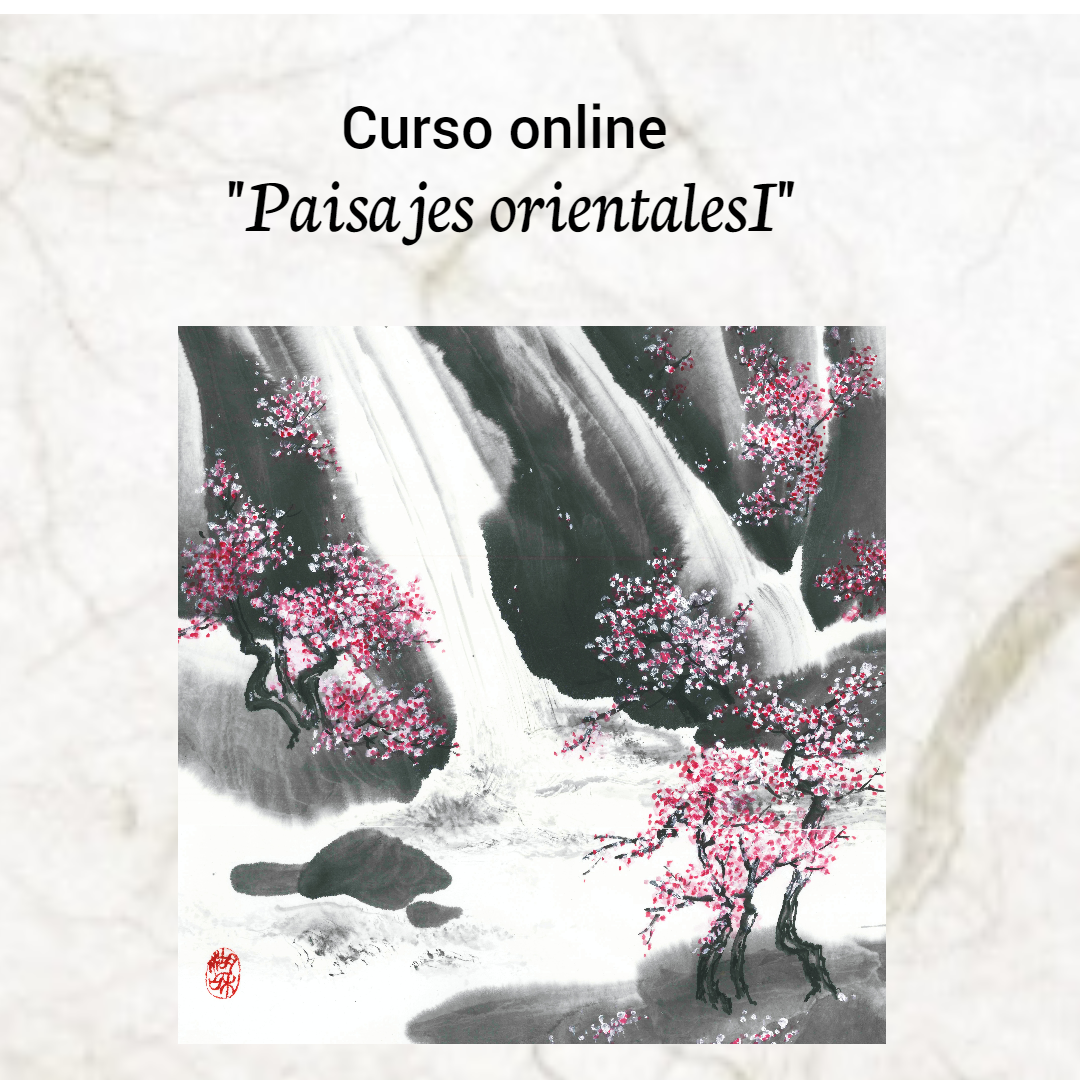 Flyer del curso Paisaje Oriental en sumi-e