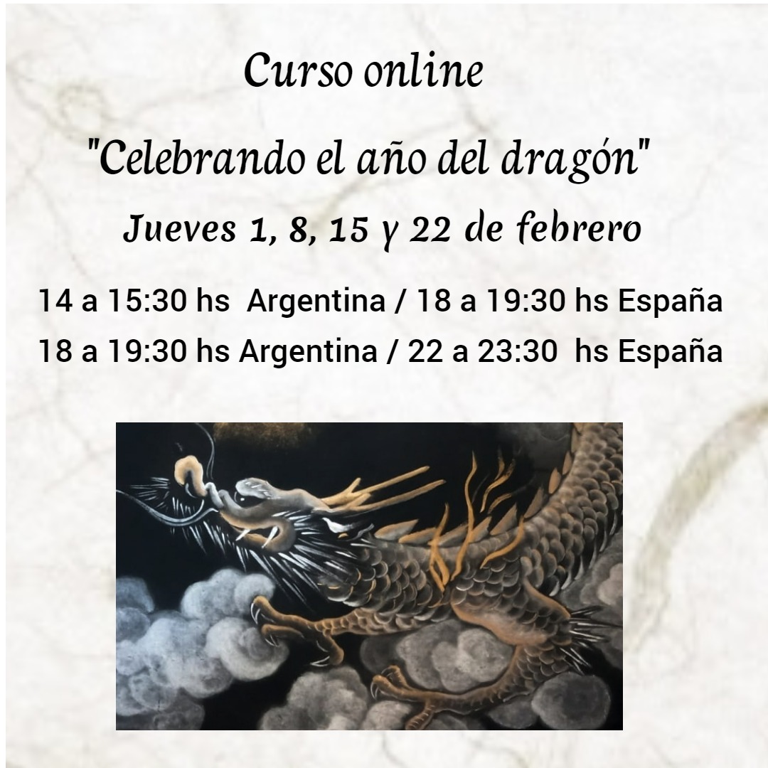 Curso de sumi-e sobre el año del dragón